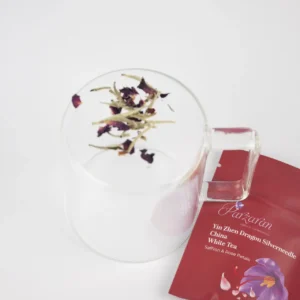 Yin Zhen Dragon Silverneedle - Saffron & Rose Petals