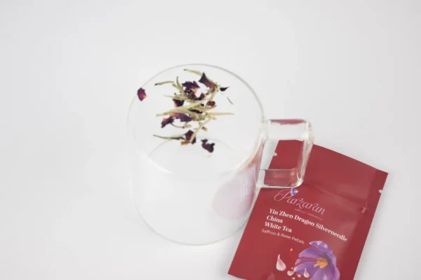 Yin Zhen Dragon Silverneedle - Saffron & Rose Petals