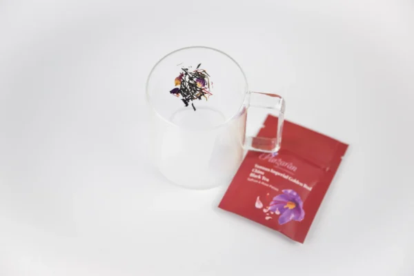 Yunnan Imperial Golden Bud - Saffron & Rose Petals - Image 2